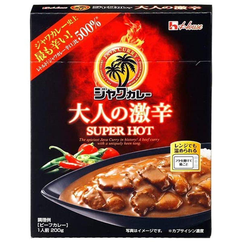 ハウス食品 レトルト ジャワカレー 大人の激辛 200g×10個入×(2ケース)