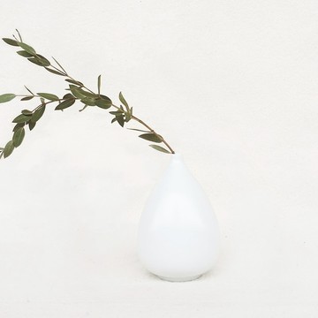 簡約北歐風花器－Water Drop白色