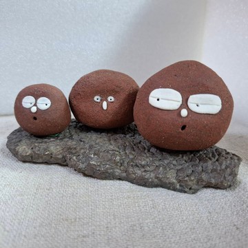 陶偶一家人系列- 42 號 療癒系手作陶偶 文創 擺飾