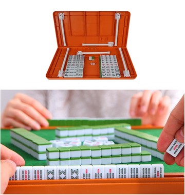 【保庇BOBEE】 保庇嚴選迷你麻將組 旅行麻將 迷你麻將 麻將桌遊套組 - 青草綠