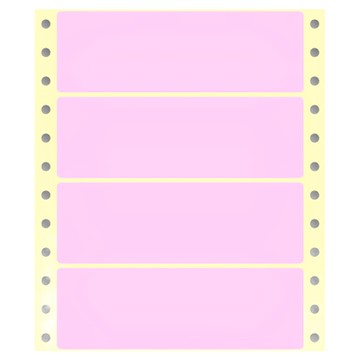 華麗牌 電腦列印標籤 單排 WL-5010R 36 x 110mm 紅色  1盒