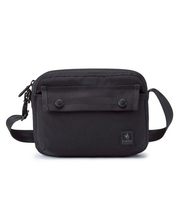 【PORTER INTERNATIONAL】SLOPE 斜背包(S)/黑色 11862-00101
