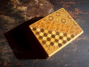 【老時光 OLD-TIME】早期二手日本寄木細工收納收藏盒