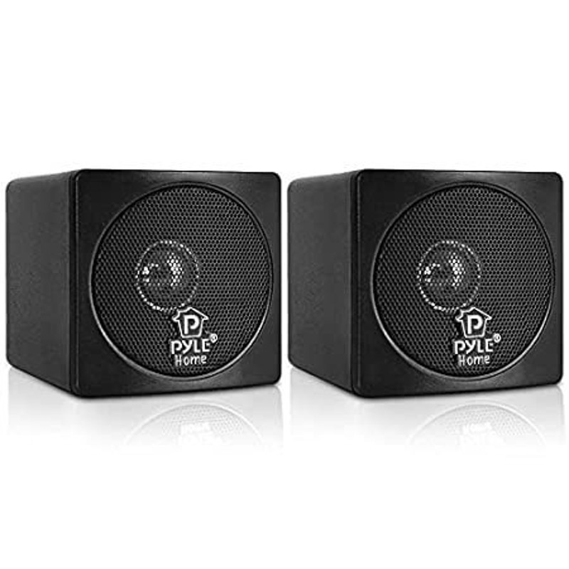 Pyle PCB3BK 3" 100 Watt Mini Cube Speaker Pair Black [並行輸入品](並行輸入品) 通販  LINEポイント最大0.5%GET LINEショッピング