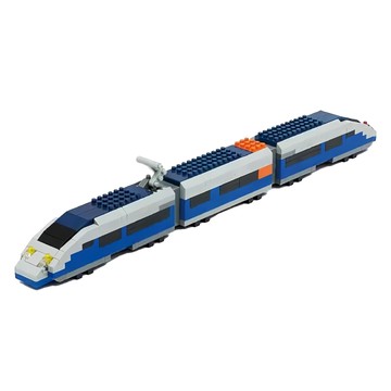 nanoblock 河田積木 KWD 積木 nGT 010 nanoGauge 列車收藏 藍色子彈列車 275  1個