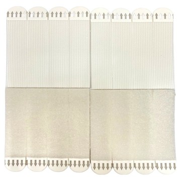 無痕易取下魔鬼氈雙面貼8件組 安裝簡便，用途廣泛，適用於固定畫框、搖控器、紙巾盒等  1組