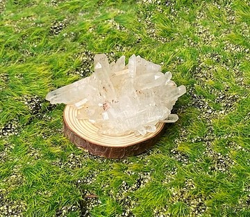 天然能量白水晶可愛花型晶花簇  消磁淨化 辦公室開運 快速出貨