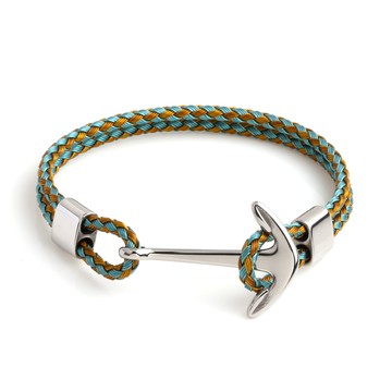 男手鍊｜船錨．鋼絲．大尺碼．客製刻字