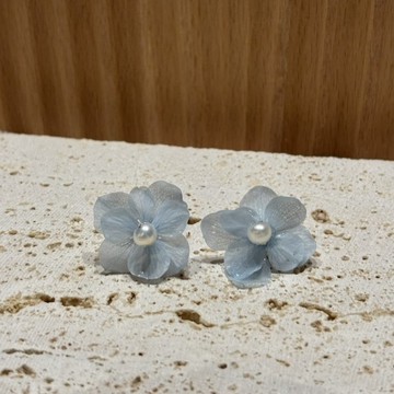 自信之作 經典單花款 優雅啟程系列 真花 天然珍珠 耳針耳夾耳環