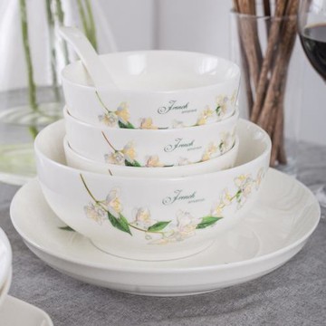 盤子 菜盤 家用 碗盤碟家用組合美式小清新生活陶瓷碟子菜盤家用