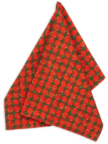 La DoubleJ - Cherries Verde print tea towel - unisex - Cotton - One Size - Red