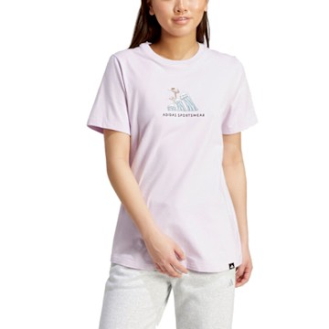 【Adidas 愛迪達】 W C DDL SURF T 圓領短袖T恤 女 - JX5328