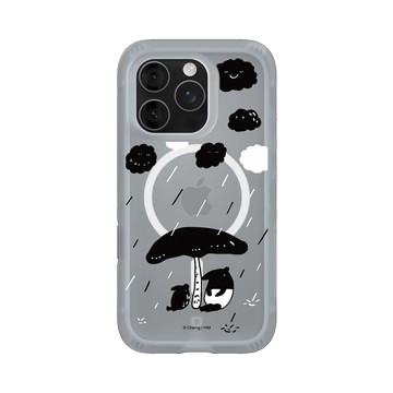 iPhone 16 Pro AirX 流變灰 - 馬來貘 Laimo - 下雨了(透明款)