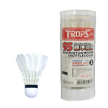 【文具通】TROPS紅標標準羽毛球45095A 3入 M5010030【APP滿額下單10%點數(單一帳號最高5000點)】1/31止