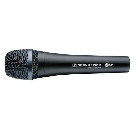 Sennheiser e945 Supercardioid Dynamic Handheld Vocal Microphone with Tripod Microphone Stand ＆ 20' XLR Cable