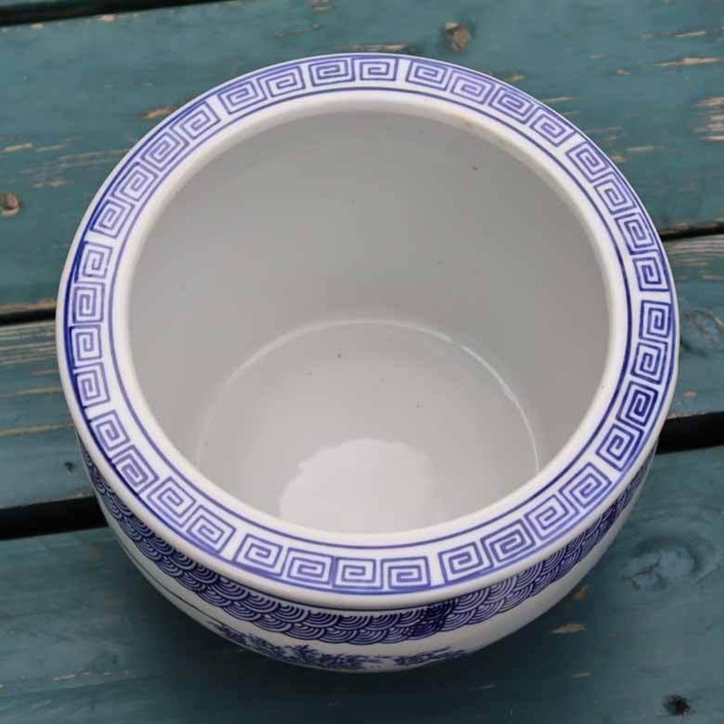 水鉢 鳥獣戯画 7号 シノワズリ オリエンタル ジャポニズム 火鉢