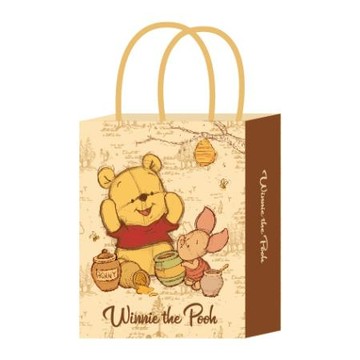 迪士尼手提紙袋/SPBA-5812/維尼與小豬/A5