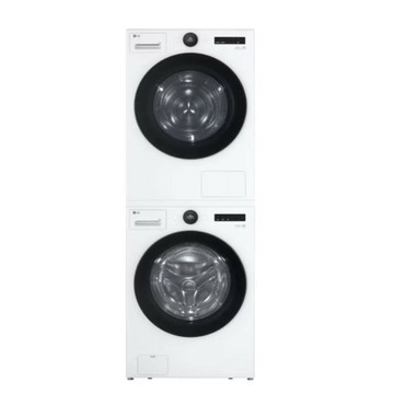 【LG 樂金】 洗乾衣機堆疊／蒸洗脫22公斤 AI 除濕式乾衣20公斤 [WD-S22FW+WR-20DW 冰瓷白] 送手沖壺【三井3C】