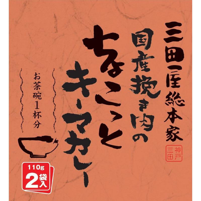 レトルトカレー 三田屋総本家国産挽き肉のちょこっとキーマカレー110ｇ×2袋