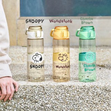【SENSE LAB·SNOOPY】史努比 日安 Tritan輕巧手提水瓶720ml-抹茶