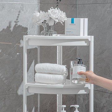 新品上市 浴室三角置物架落地防水廁所多層收納架浴室多功能轉角置物架 幸福驛站