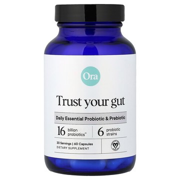 Ora, Trust Your Gut，每日必需益生菌和益生元，60 粒膠囊