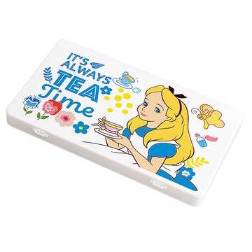 【Disney迪士尼】口罩隨身收納盒-下午茶愛麗絲 （18.4x10.4x1.5cm）_廠商直送