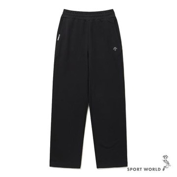 Descente 迪桑特 棉質長褲 男裝 女裝 口袋 黑【運動世界】SQ323UKP71-BLK0