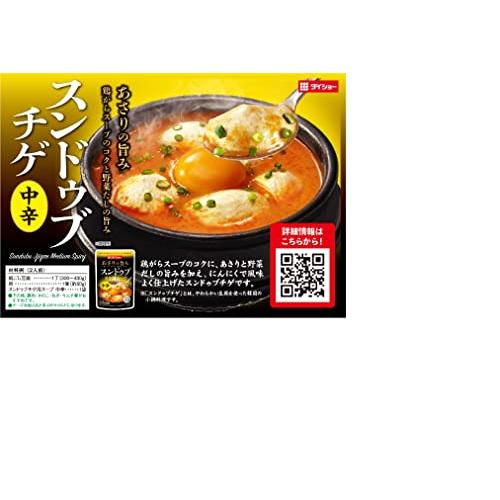 ダイショー あさりの旨み スンドゥブチゲ用スープ 中辛 鶏がらスープのコクと野菜だしの旨み 2人前(300g)×5袋