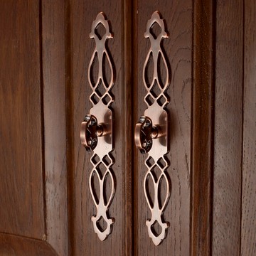 中式仿古衣柜門把手單孔柜門拉手櫥柜子抽屜拉手古銅家具抽屜五金