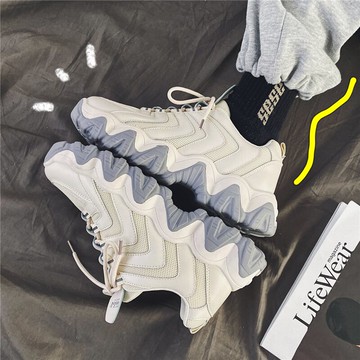 男鞋子潮鞋港風ins網紅超火老爹鞋男士韓版潮流百搭運動板鞋男生