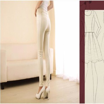 夏季女休閒長褲中腰顯瘦小腳鉛筆褲 2入