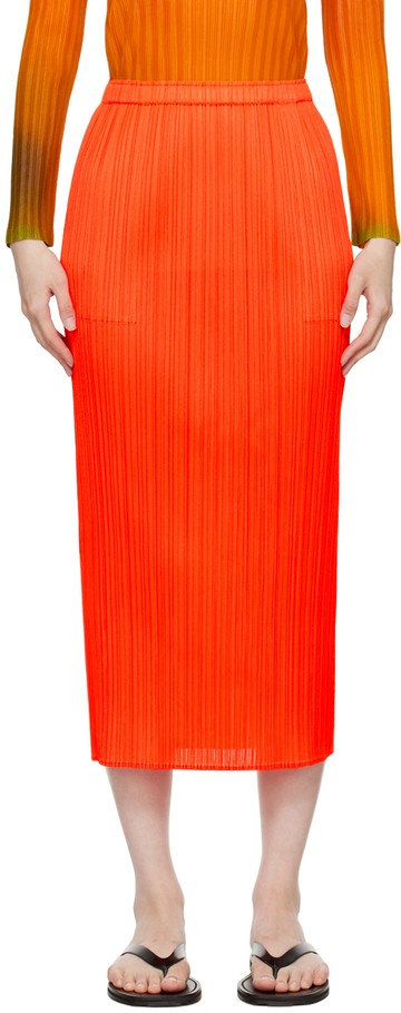 PLEATS PLEASE ISSEY MIYAKE 红色 Monthly Colors April 半身裙
