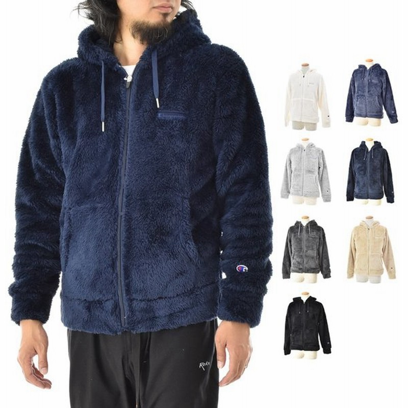 Champion チャンピオン パーカーシェルパフリース ジップ フーデッド ジャケット アウター ボアフリース ジップパーカー C3 L615 通販 Lineポイント最大0 5 Get Lineショッピング