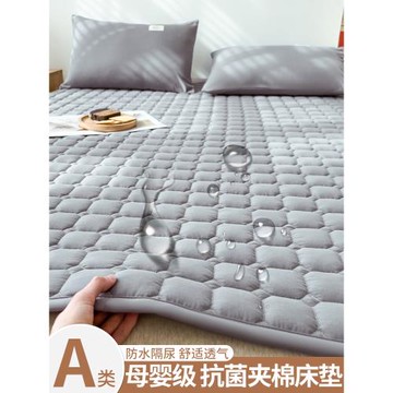 A類抗菌防水夾棉床墊軟墊家用單人防滑褥子席夢思保護墊鋪底墊被