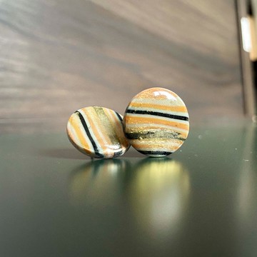 金屬海軍藍耳扣