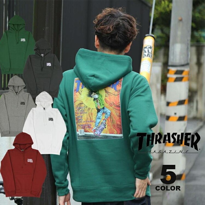 SALE (直営店限定）スラッシャー パーカー THRASHER SEP87 HOODIE