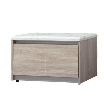 【MUNA 家居】系統雲杉色2.7尺座鞋櫃(#601)(仿石紋)