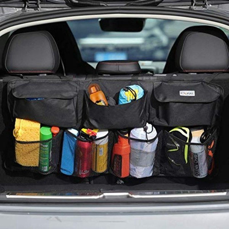 Coofull 車用収納バッグ 車トランク 収納 シートバックポケット 大容量 後部座席 小物収納 カーポケット 整理 省スペース設計 取付 通販 Lineポイント最大0 5 Get Lineショッピング