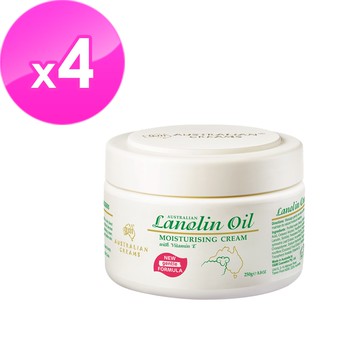【澳洲 G&M】綿羊油滋潤綿羊霜(250g/罐 4入組)