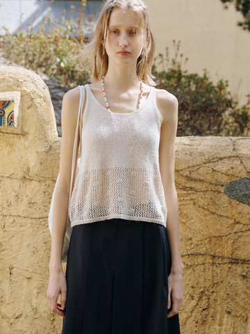 Lizzy Knit Vest [Ivory]