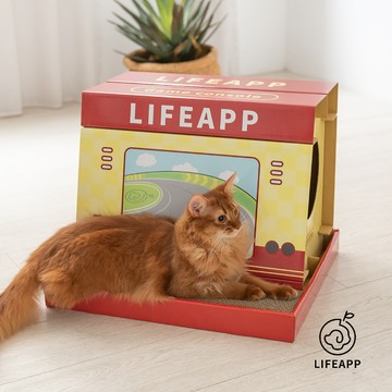 LIFEAPP 貓抓遊戲機 貓抓板 - 復刻紅白