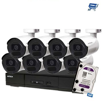 昌運監視器送4tb avtech陞泰組合 dgd1009av-u1 8路主機+dgc2105at*8