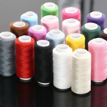 縫紉線 家用縫紉線小卷縫衣線黑線滌綸手工衣服針線白色細線紅色修補線縫