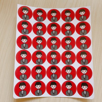 婚禮 新郎 圓形貼紙 喜帖貼紙