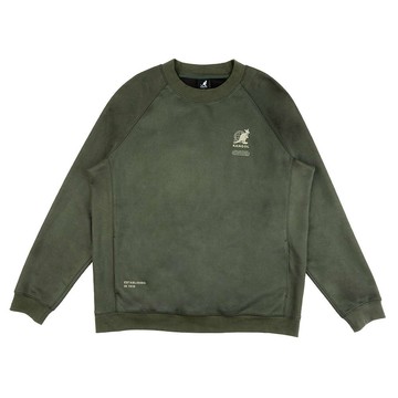 KANGOL 男女 麂皮圓領T 6355100672