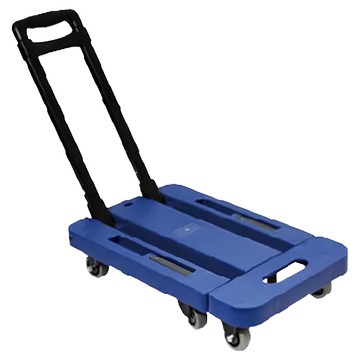 FOSO 耐重六輪折疊便攜手推車 藍色 1個  穩固耐用  輕鬆搬運重物