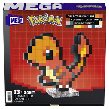 PoKeMoN 寶可夢 MEGA像素風格系列 迷你積木  小火龍 橘色  1盒