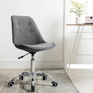 E-home 帕梅拉可調式拉扣電腦椅-灰色