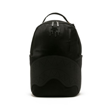 SPRAYGROUND 簡約低調素色鋸齒鯊大容量後背包 黑色 G684764